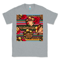 Heather Grey mexican gnomes seamless pattern Classic Tee - BundleAndBundleShop
