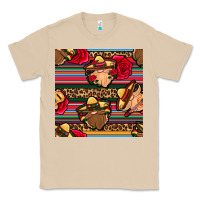 Mushroom mexican gnomes seamless pattern Classic Tee - BundleAndBundleShop