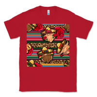 Red mexican gnomes seamless pattern Classic Tee - BundleAndBundleShop
