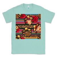 Seafoam mexican gnomes seamless pattern Classic Tee - BundleAndBundleShop