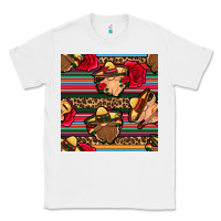 White mexican gnomes seamless pattern Classic Tee - BundleAndBundleShop