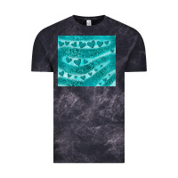Cloud Black turquoise glitter heart Vintage Tee - JahusDesignShop