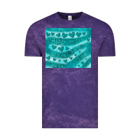 Cloud Purple turquoise glitter heart Vintage Tee - JahusDesignShop