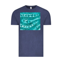 Vintage Denim turquoise glitter heart Vintage Tee - JahusDesignShop