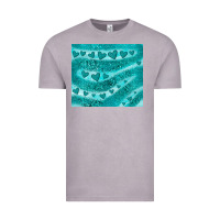 Vintage Zinc turquoise glitter heart Vintage Tee - JahusDesignShop