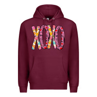 Burgundy Valentine Xoxo Premium Hoodie - Bettercallsaul