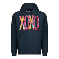 Navy Valentine Xoxo Premium Hoodie - Bettercallsaul