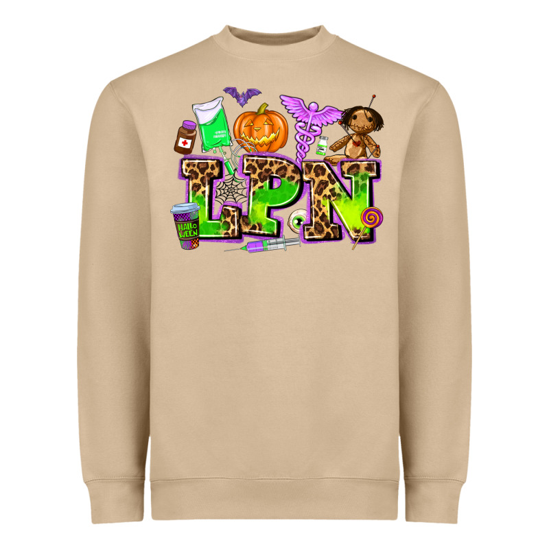 Lpn Halloween Nurse With Heavyweight Sweatshirt by AdoDesignShop | Teevron