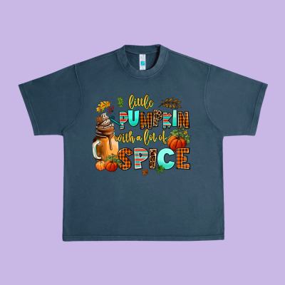 Little Pumpkin With A Lot Of Spice Urban Heavy Tee Designed By Adodesignshop