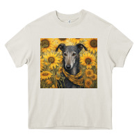 Cream greyhound Heavy Core Tee - Unal Design