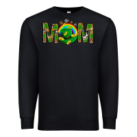 Black Western Mom With Shamrock Premium Sweatshirt - BundleAndBundleShop