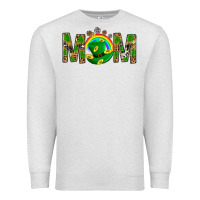 Oatmeal Heather Western Mom With Shamrock Premium Sweatshirt - BundleAndBundleShop