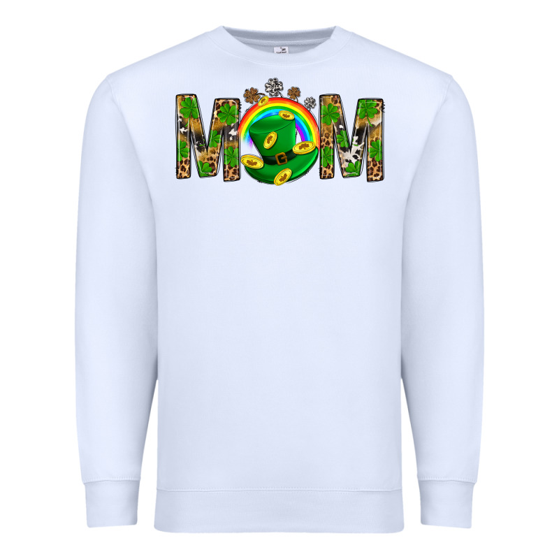 Western Mom With Shamrock Premium Sweatshirt by BundleAndBundleShop | Teevron