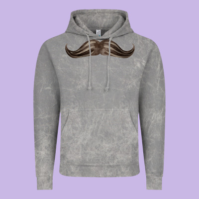 Brown Moustache Fa Element Vintage Hoodie Designed By Fadigitalartstudio