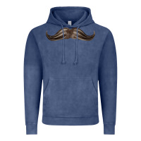 Vintage Denim brown moustache fa element Vintage Hoodie - FaDigitalArtStudio