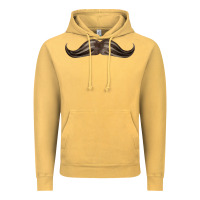 Vintage Mustard brown moustache fa element Vintage Hoodie - FaDigitalArtStudio
