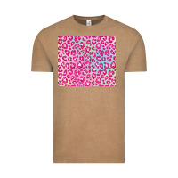 Vintage Coffee pink leopard glitter Vintage Tee - JahusDesignShop