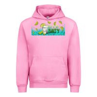 Fuchsia Pink let's get salty with lime Urban Hoodie - TumblerDesignByShophia