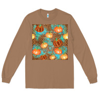 Toasted Coconut plaid fall pumpkin seamless Long Sleeve Tee - AdoDesignShop
