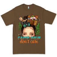 Cacao messy bun camp hair dont care Premium Tee - texasbilliewilder