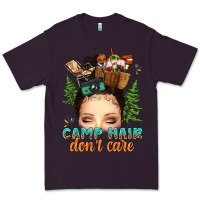 Plum messy bun camp hair dont care Premium Tee - texasbilliewilder