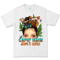 White messy bun camp hair dont care Premium Tee - texasbilliewilder