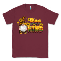 Burgundy western bee kind gnomes bee honey sunflowers leopard serape Classic Tee - Artiststas
