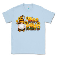 Dusty Blue western bee kind gnomes bee honey sunflowers leopard serape Classic Tee - Artiststas