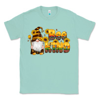 Seafoam western bee kind gnomes bee honey sunflowers leopard serape Classic Tee - Artiststas