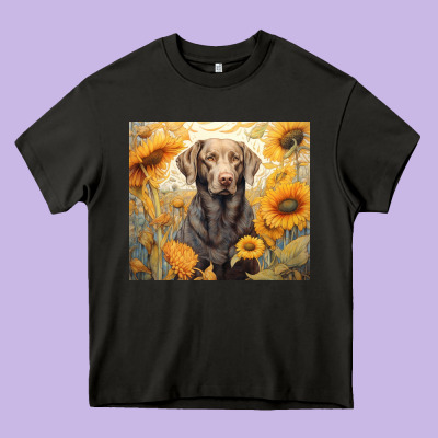 Labrador Retriever Heavy Core Tee Designed By Unal Design