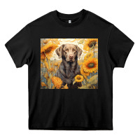 Black labrador retriever Heavy Core Tee - Unal Design