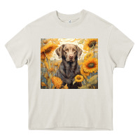 Cream labrador retriever Heavy Core Tee - Unal Design