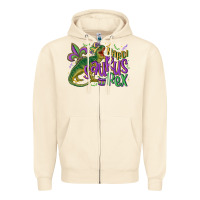 Sandshell mardi saurus rex mardi gras Zipper Hoodie - MaliasSmallBusiness