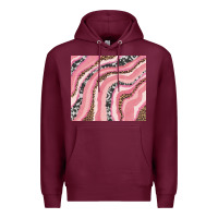 Burgundy valentine's day watercolor Premium Hoodie - RanaPortraitStore