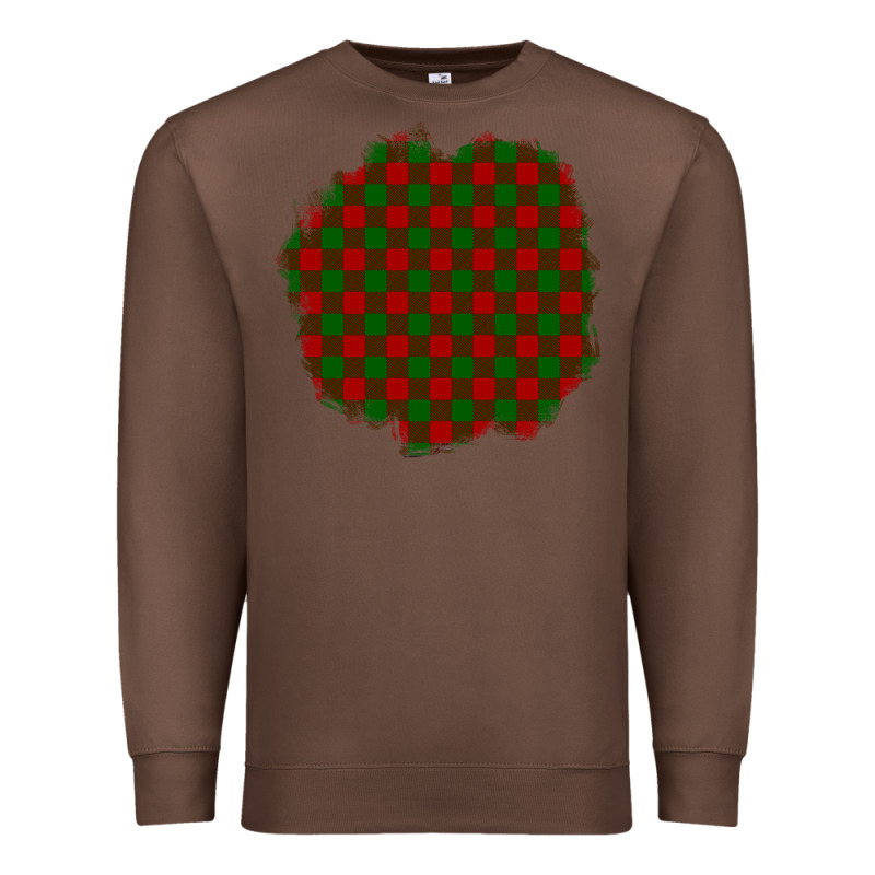 Christmas Tartan Patch Premium Sweatshirt by BundleAndBundleShop | Teevron