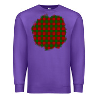 Purple Christmas Tartan Patch Premium Sweatshirt - BundleAndBundleShop