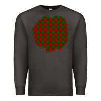 Smoke Christmas Tartan Patch Premium Sweatshirt - BundleAndBundleShop