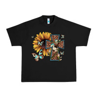 Black leopard cross sunflower butterfly Urban Heavy Tee - JahusDesignShop