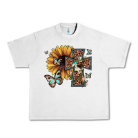 Lunar Rock leopard cross sunflower butterfly Urban Heavy Tee - JahusDesignShop