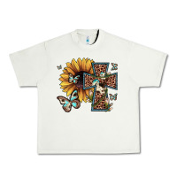 Pistachio leopard cross sunflower butterfly Urban Heavy Tee - JahusDesignShop