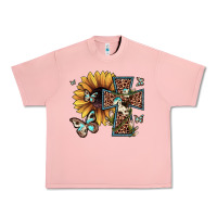 Salmon leopard cross sunflower butterfly Urban Heavy Tee - JahusDesignShop