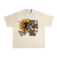 Sandshell leopard cross sunflower butterfly Urban Heavy Tee - JahusDesignShop
