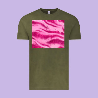 Pink Glitter Vintage Tee Designed By Jahusdesignshop