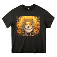 Asphalt pembroke welsh corgi Heavy Core Tee - Unal Design