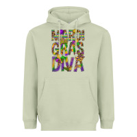 Matcha Mardi Gras diva Heavyweight Hoodie - BundleAndBundleShop