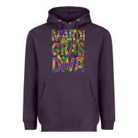 Plum Mardi Gras diva Heavyweight Hoodie - BundleAndBundleShop