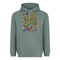 Sage Mardi Gras diva Heavyweight Hoodie - BundleAndBundleShop