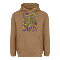 Toasted Coconut Mardi Gras diva Heavyweight Hoodie - BundleAndBundleShop