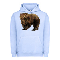 Pigment Grape Ice Grizzly Bear Urban Hoodie - HowdyJamesFarm