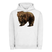Pigment Lunar Rock Grizzly Bear Urban Hoodie - HowdyJamesFarm